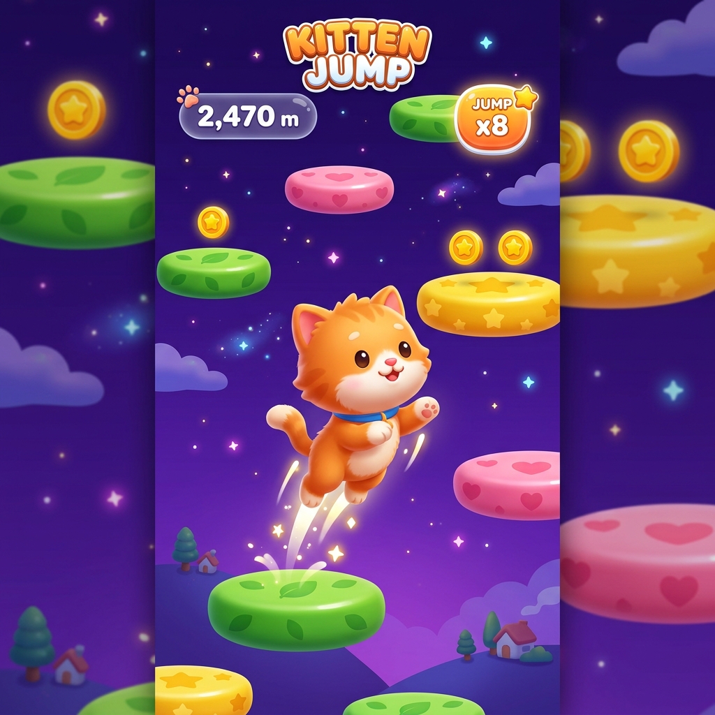 kitten jump